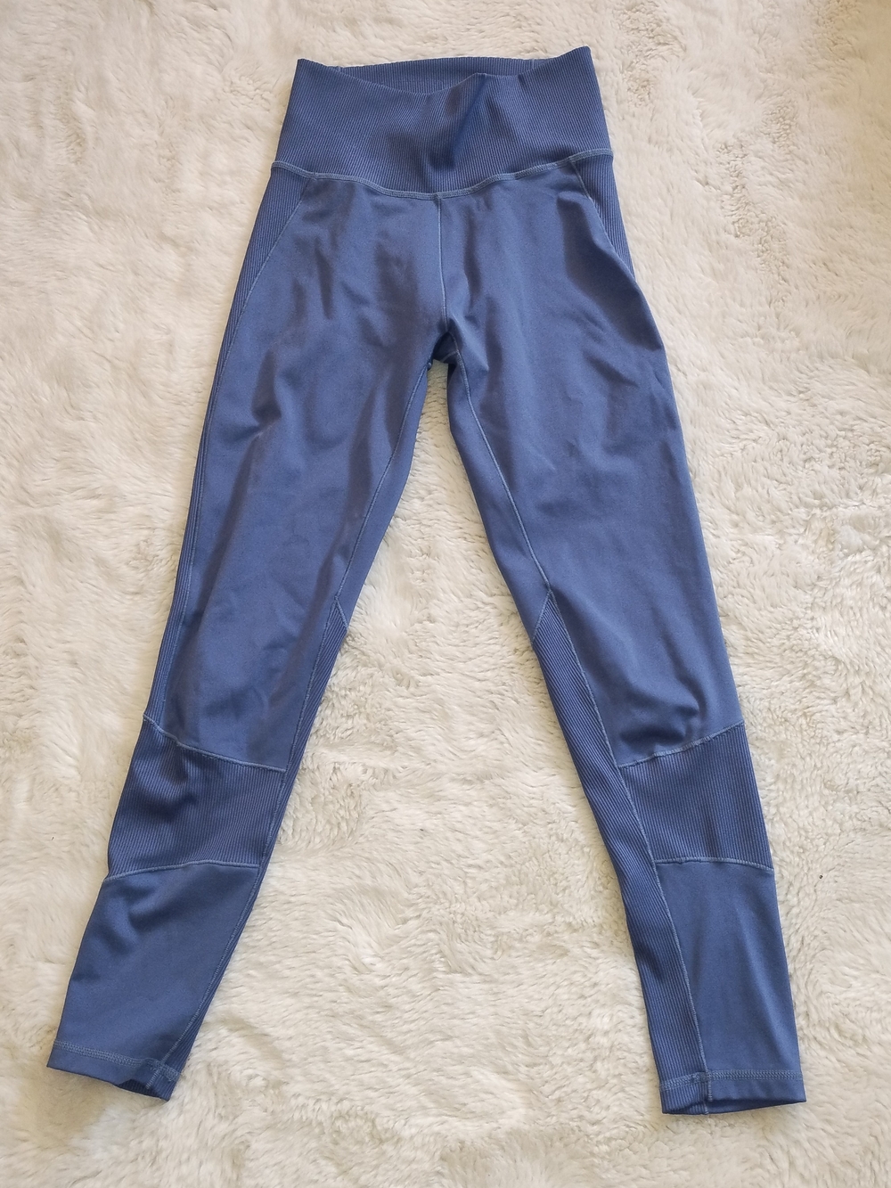 adidas Kids Slate Blue High-Rise Athletic Leggings